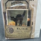 Halloween Die Cut Shape Witchy Magical Potion Black Cat Junk Journaling Ephemera