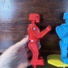 Rockem Sockem Robots Replacement Figures Red Rocker   Blue Bomber Vintage  b2 