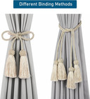Elegant Curtain Tiebacks Rope Decorative Curtain Tie Backs For Drapes Hand Woven