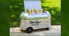 Topo Chico Hard Seltzer Silver Airstream Cooler Ice Chest Wheels Works Read Rare