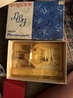 Vintage Singer Deluxe Monogrammer Sewing Machine Attachment Set With Box