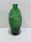 Vintage Clevenger Bros  Nj Green Glass Eagle Grapes Quart Size Bottle   Flask