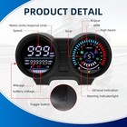Motorcycle Speedometer Tachometer Mph km Digital Speed Gauge Odometer Fuel