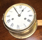 Vintage Schatz German Ships Bell Clock Maritime  missing Key  