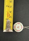 Antique Sterling Silver   800 Guilloche Enamel Victorian Necklace Pendant Locket