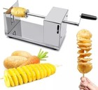 Manual Stainless Steel Twist Potato Slicer Spiral Vegetable Cutter French Fry
