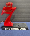 Vintage Seagram   s 7 Lighted Bottle Display Stand Bar Back Advertising Sign