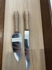 Rustic 2pc Stainless Steel Cake Knife   Server Set