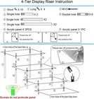 4 Tier Acrylic Perfume Organizer Stand  Clear Display Risers For Perfume  Cologn