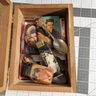 Vintage Lot Of Elvis  Memorabilia-assorted Items Found In An Elvis Wooden Box  