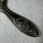 Victorian Hair Brush Vintage Vanity Mirror Silver-plated Ornate Floral Design