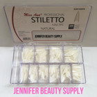 500 Pcs Stiletto French False Fake Acrylic Nail Tips Coffin Nails Long