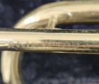Vintage 1960   s Conn Director Usa Brass Bell Shooting Stars Cornet  Case   Mp