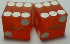 Vintage Dice Used At The Dunes  Hotel   Casino Las Vegas  Nevada Matching g282