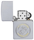Zippo Windproof Lighter With Engraved U s  Marine Corps Seal  49150  New In Box
