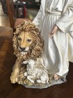 10 8 Inch Jesus Figurine With Lion   Lamb - Realistic Christian Statue For Home
