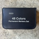 Shuttle Art Permanent Markers Set Fine 48 Colors Includes Drawing Pad 50 Pages