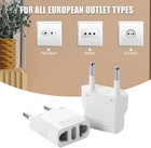 Us Usa To Eu European Travel Plug Adapter Power Converter Charger For Europe