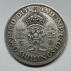 1939 Uk 2 Shillings Florin - Silver - Coin  d-067