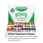 Crayola   Regular Crayons Classpack   Value Pack - 16 Colors  Set Of 800