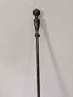 Vintage Fireplace Broom Brass Horsehair Bristles Decor 27  