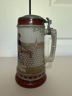 Antique Porcelain German Beer Stein Mug Rare Vintage