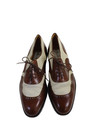 Botticelli Mens Leather Oxford Dress Shoes Brown White Size 11 5 D