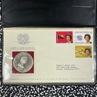 1977 Papua New Guinea 10 Kina Proof Set Lot b3400 Silver  With Case   C o a 