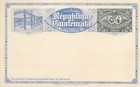 Postal History Stationery Pre-1900 Postcards Guatemala 3 Centavos
