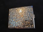 Vtg Cigarette Case Silver Scrolled Ornate K-55 Nco Club Usaf Air Force Korea 80g