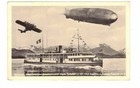 Vintage German World War Ii Zeppelin Air Ship  Airplane  Ship Post Card