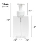 Ginger Lily Farms Foaming Soap Dispenser  Refillable 15 Oz  pack Of 2   Clear 