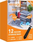 Space-saving Vacuum Storage Bags - 12 Variety Sizes For Optimal Organization