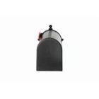Black Post Mount Mailbox  Large  Keeps Mail Dry  Heavy Duty For Rural