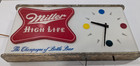 Vintage Miller High Life Beer Advertising 50 60s Lighted Clock Sign Works