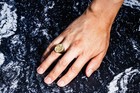 Stunning Antique 18k Gold Family Crest Coat Of Arms Signet Ring Armorial Sz 6 5