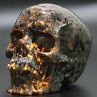 5 0  Yooperlite Carved Crystal Skull  Realistic  Crystal Healing