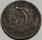 Panama -  s  Soracco - Colon 5 Cents  Token - Rare - Rough But Cheap 