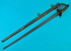 French France Napoleonic 19 Century Heavy Cavalry Sword W  Scabbard