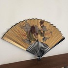 Vintage Japanese Cloud Dragon Folding Fan         unry  -zu    Gold Decorative Sensu