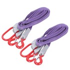 2 Pack 5 Ft Lifting Slings Straps With Hooks 4409lbs Capacity Rigging Straps