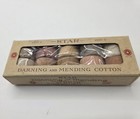 Vintage Star Darning And Mending Cotton Thread   Milwards Long Eye Needles  Used