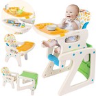 Sejoy Portable 3in1 Baby High Chair Infant Toddler Feeding Reclining Seat Chair