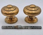 Antique   Vintage Front Door Knobs Set Cast Brass Victoria Old Door Hardware 
