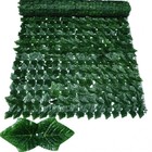 Artificial Ivy Hedge Green Leaf Fence Panels Faux Privacy Fence Screen For Home