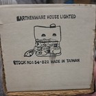 Vintage Lighted Ceramic Mold Village House Christmas Tree 5 5    Plug-in Switch