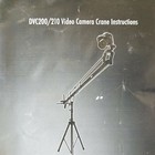 Proam Usa Dvc200 210 Video Camera Crane Instructions Manual