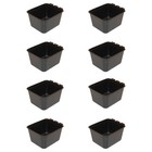 Cage Cups 8-pk Black 1 Pint 16 Fl Oz Hanging Feed   Water Cups Chicken Poultry