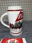 Budweiser December Excursion Holiday Stein Beer Mug Christmas 2016 Clydesdale