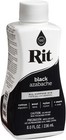 Rit Dye More For Clothes Liquid All Purpose Paint Restore Repair Black  8 Oz New